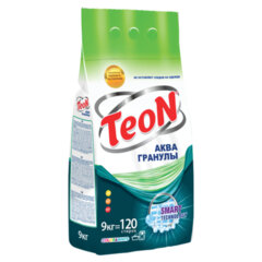 Стиральный порошок для всех типов стирки 9 кг TEON Color&White, бесфосфатный