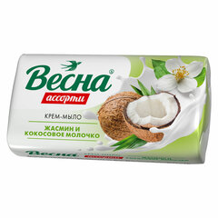 Мыло-крем 90 г ВЕСНА АССОРТИ &laquo;Жасмин и кокосовое молочко&raquo;, нежная пена