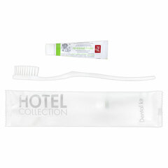 Зубной набор КОМПЛЕКТ 300 шт., HOTEL COLLECTION (зубная щётка + зубная паста 5 г), саше, флоупак, 81646