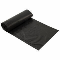 Мешки для мусора 240 л черные, в рулоне 10 шт., ПВД 30 мкм, 90&times;130 см, ЛЮБАША эконом, 608916