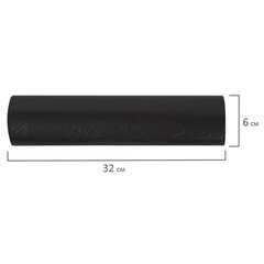 Мешок для мусора 240 л., черные в рулоне 10 шт., ПВД 20 мкм, 86&times;125 см, ЛЮБАША супер-эконом, 608919