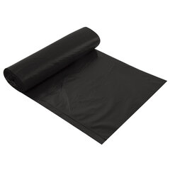 Мешок для мусора 240 л., черные в рулоне 10 шт., ПВД 20 мкм, 86&times;125 см, ЛЮБАША супер-эконом, 608919