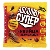 Средство от насекомых 100 г, АБСОЛЮТ ДУСТ СУПЕР, пакет