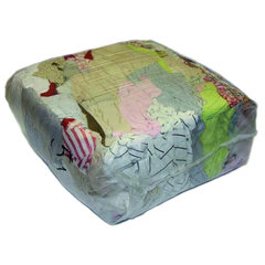Ветошь ПОСТЕЛЬ ЦВЕТНАЯ 10 кг, лоскуты 70&times;80 (±10 см) плотность 100-120 г/<wbr/>м<sup>2</sup>, 100% хлопок