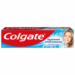 Зубная паста 100 мл COLGATE &laquo;Бережное отбеливание&raquo;, с фторидом и кальцием