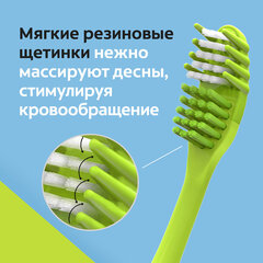 Зубная щетка НАБОР (1+1) COLGATE &laquo;Массажер&raquo;, средней жесткости
