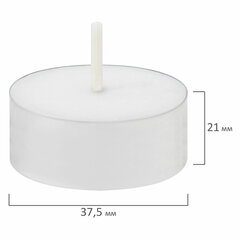 Свечи чайные Maxi Life, до 8 часов горения, вес 21 г, КОМПЛЕКТ 50 шт., в гильзе, LAIMA, 609202