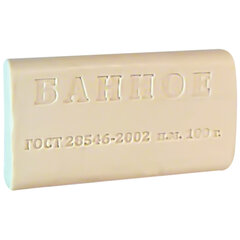 Мыло туалетное 100 г, КМЗ ЭКОНОМ &laquo;Банное&raquo;, без обертки, ш/<wbr/>к транспортной упаковки 91761