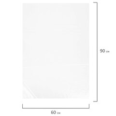 Пакеты фасовочные ПРОЧНЫЕ, первичный ПВД 60&times;90 см, КОМПЛЕКТ 100 шт., 50 мкм