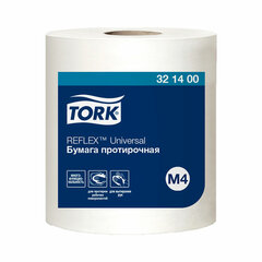Бумага протирочная с центральной вытяжкой 270 метров, Tellus/<wbr/>TORK Reflex (M4) 1-слойная, КОМПЛЕКТ 6 рулонов, 321400