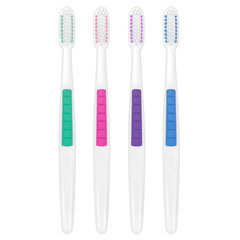 Зубная щетка жесткая CLASSIC WHITENING, КОМПЛЕКТ 12 шт. (10 + 2 в подарок), LAIMA DENT, 609694