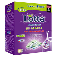 Таблетки для посудомоечных машин 200 шт., CLEAN&FRESH All IN 1 MINI TABS