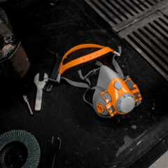 Полумаска фильтрующая Jeta Safety 6500, мягкий силиконовый материал, без фильтров, размер М
