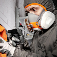 Полумаска фильтрующая Jeta Safety 6500, мягкий силиконовый материал, без фильтров, размер L