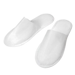 Тапочки одноразовые EVA Classic, закрытые, КОМПЛЕКТ 25 пар, спанбонд + ЭВА, размер 37-42, белые, SMZ