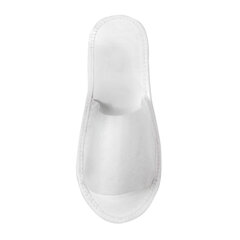 Тапочки одноразовые EVA Classic, открытые, КОМПЛЕКТ 25 пар, спанбонд + ЭВА, размер 37-42, белые, SMZ