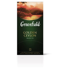 Чай GREENFIELD &laquo;Golden Ceylon&raquo; черный цейлонский, 25 пакетиков в конвертах по 2 г