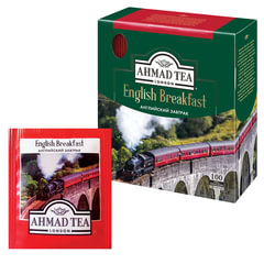 Чай AHMAD &laquo;English Breakfast&raquo; черный, 100 пакетиков в конвертах по 2 г