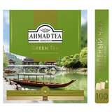 Чай AHMAD (Ахмад) "Green Tea" зеленый, 100 пакетиков по 2 г