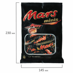 Батончики шоколадные мини MARS &laquo;Minis&raquo; с нугой и карамелью в молочном шоколаде, 182 г