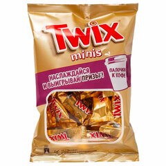 Батончики мини TWIX &laquo;Minis&raquo; печенье с карамелью в молочном шоколаде, 184 г