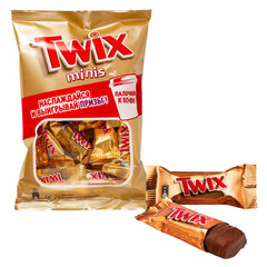 Батончики мини TWIX &laquo;Minis&raquo; печенье с карамелью в молочном шоколаде, 184 г