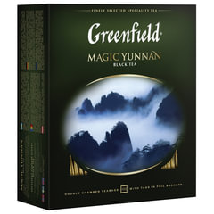Чай GREENFIELD &laquo;Magic Yunnan&raquo; черный, 100 пакетиков в конвертах по 2 г