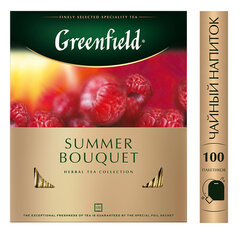 Чай GREENFIELD &laquo;Summer Bouquet&raquo; фруктовый, 100 пакетиков в конвертах по 2 г