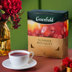 Чай GREENFIELD &laquo;Summer Bouquet&raquo; фруктовый, 100 пакетиков в конвертах по 2 г