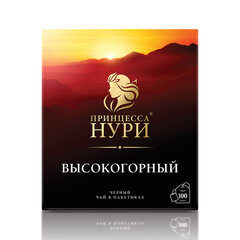 Чай ПРИНЦЕССА НУРИ &laquo;Высокогорный&raquo; черный, 100 пакетиков по 2 г