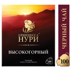 Чай ПРИНЦЕССА НУРИ &laquo;Высокогорный&raquo; черный, 100 пакетиков по 2 г