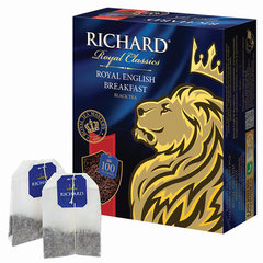 Чай RICHARD &laquo;Royal English Breakfast&raquo; черный, 100 пакетиков по 2 г