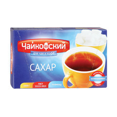 Сахар-рафинад ЧАЙКОФСКИЙ 1 кг (196 кусочков, 15&times;16&times;21 мм), ВЫСШИЙ СОРТ по ГОСТу