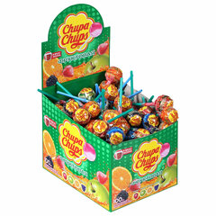Карамель CHUPA CHUPS (Чупа-Чупс) фруктовая с соком + кола, 12 г