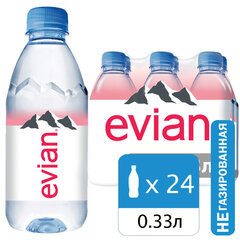 Вода негазированная минеральная EVIAN 0,33 л
