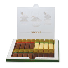 Конфеты MERCI ассорти из шоколада с миндалем, 250 г, ГЕРМАНИЯ