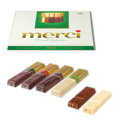 Конфеты MERCI ассорти из шоколада с миндалем, 250 г, ГЕРМАНИЯ