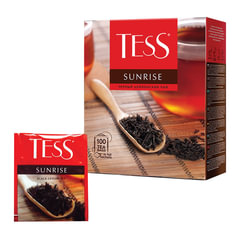 Чай TESS &laquo;Sunrise&raquo; черный цейлонский, 100 пакетиков в конвертах по 1,8 г,