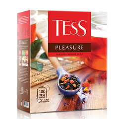 Чай TESS &laquo;Pleasure&raquo; черный с шиповником, яблоком, лимонным сорго, 100 пакетиков в конвертах по 1,5 г