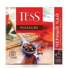 Чай TESS &laquo;Pleasure&raquo; черный с шиповником, яблоком, лимонным сорго, 100 пакетиков в конвертах по 1,5 г