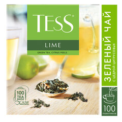 Чай TESS &laquo;Lime&raquo; зеленый с цедрой цитрусовых, 100 пакетиков в конвертах по 1,5 г