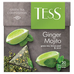 Чай TESS &laquo;Ginger Mojito&raquo; зеленый с ароматом мяты, цедрой лимона, имбирем, 20 пирамидок по 1,8 г