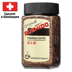 Кофе растворимый BUSHIDO &laquo;Original&raquo; 100 г, стеклянная банка, сублимированный, ШВЕЙЦАРИЯ