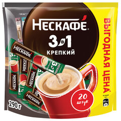 Кофе растворимый порционный NESCAFE &laquo;3 в 1 Крепкий&raquo;, КОМПЛЕКТ 20 пакетиков по 14,5 г