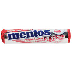 Жевательная резинка MENTOS Pure White &laquo;Клубника&raquo;, 15,5 г