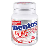 Жевательная резинка MENTOS Pure White "Клубника", 54 г, банка