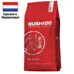 Кофе в зернах BUSHIDO &laquo;Red Katana&raquo; 1 кг, арабика 100%, НИДЕРЛАНДЫ