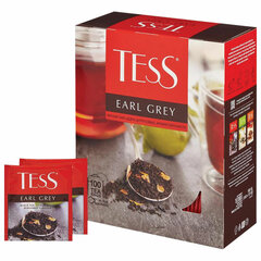 Чай TESS &laquo;Earl Grey&raquo; черный с бергамотом с цедрой лимона, 100 пакетиков в конвертах по 1,8 г