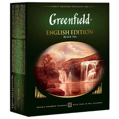 Чай GREENFIELD &laquo;English Edition&raquo; черный цейлонский, 100 пакетиков в конвертах по 2 г