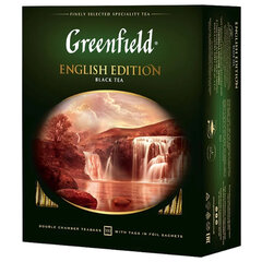 Чай GREENFIELD &laquo;English Edition&raquo; черный цейлонский, 100 пакетиков в конвертах по 2 г
